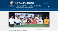 Desktop Screenshot of drvasantraopawarmedicalcollege.com