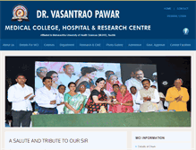 Tablet Screenshot of drvasantraopawarmedicalcollege.com